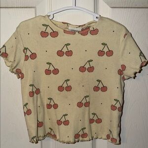 Zara Cherry Print T-Shirt 9/12
